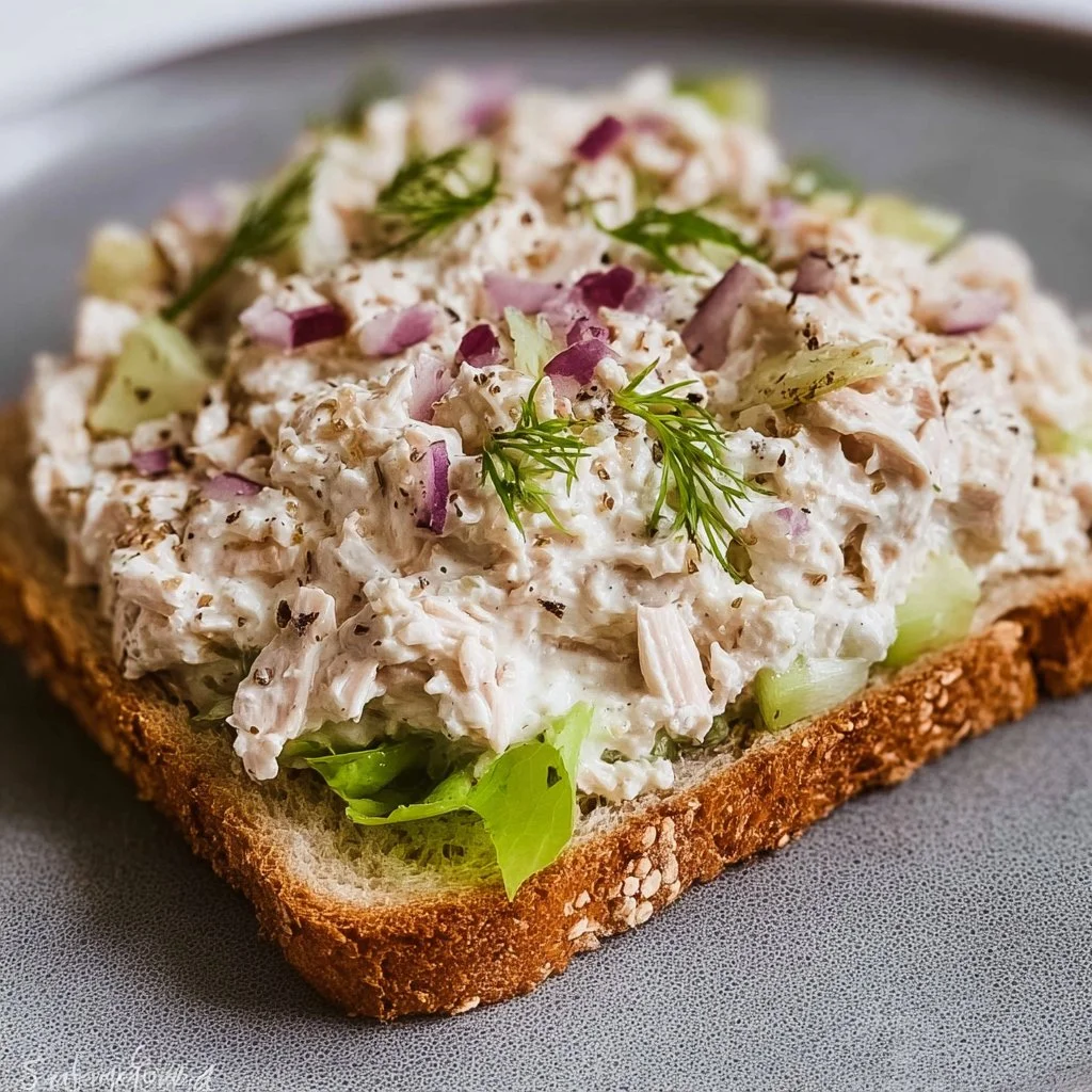 Cremiger Hüttenkäse Thunfisch Salat