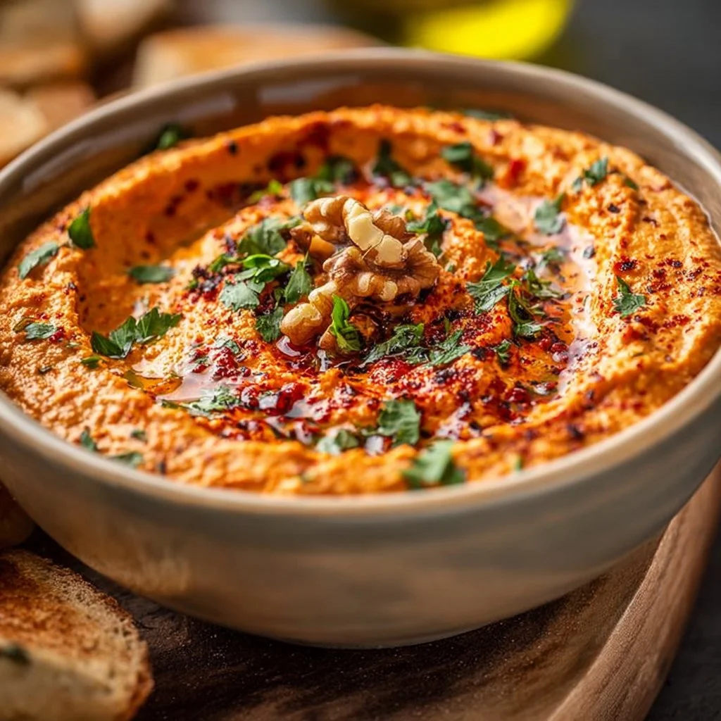 Cremiger Rote Paprika Walnuss Dip: Seidenweiche Textur entdecken