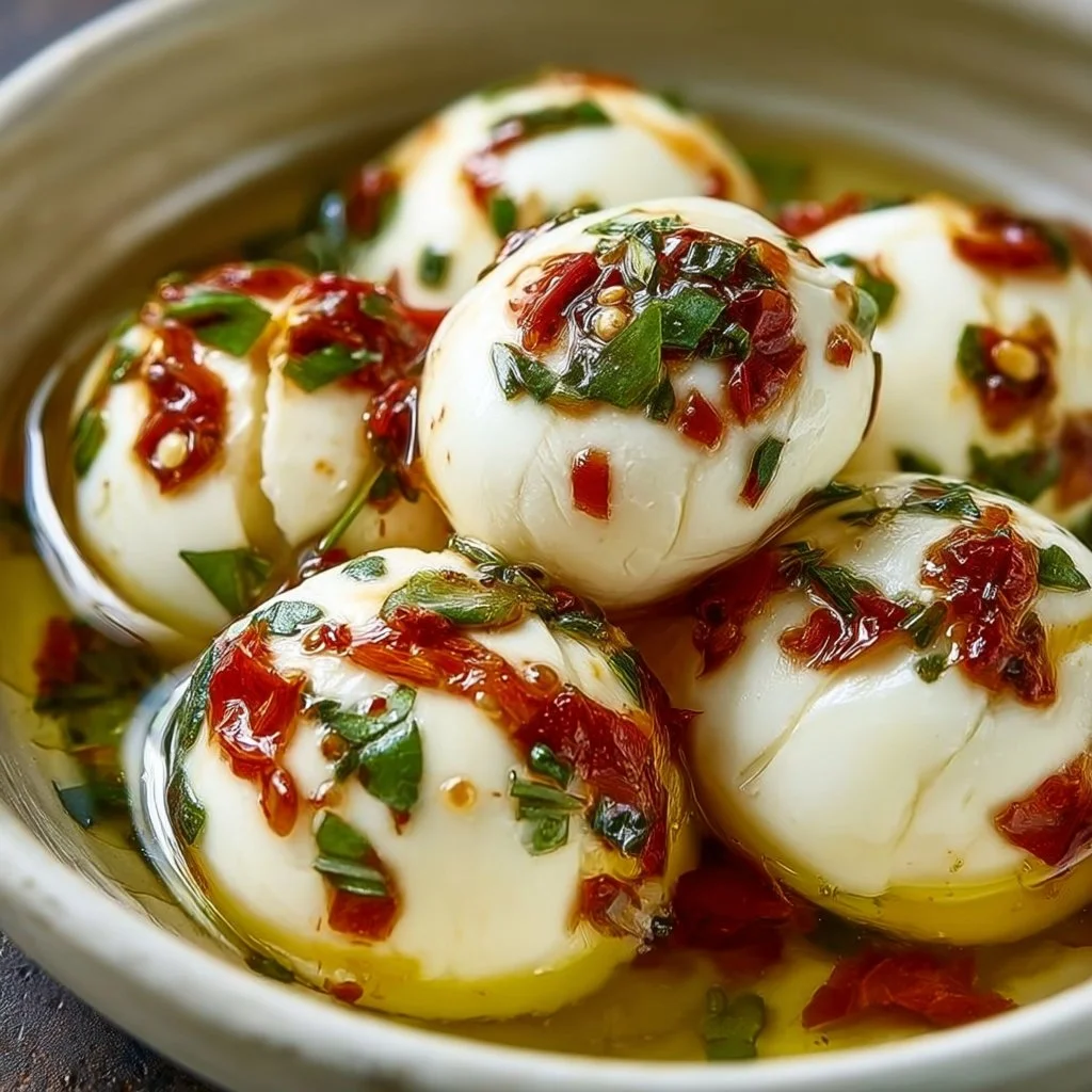Eingelegter Mozzarella