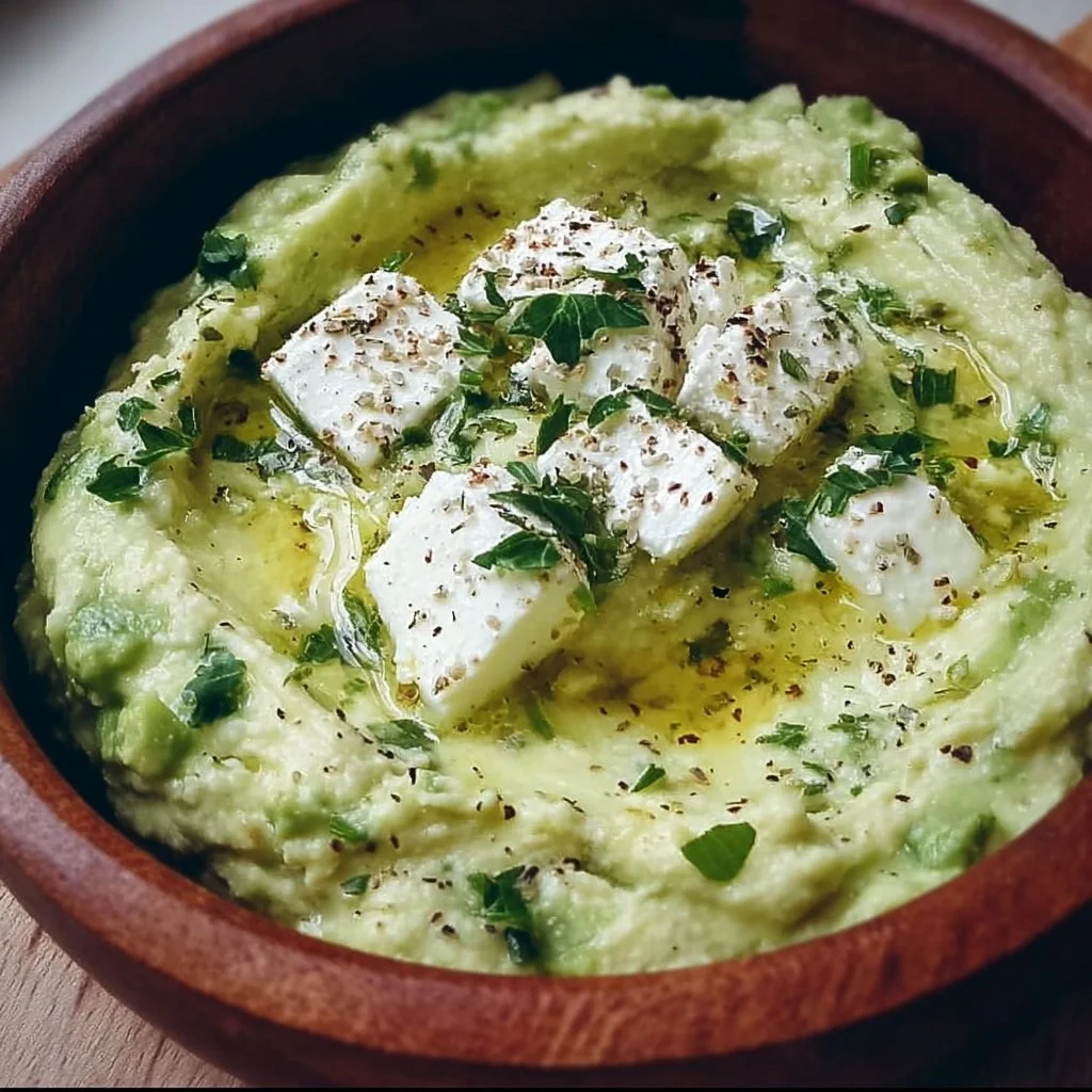 Leckeres Feta Avocado Dip mit frischen Zutaten und reichhaltigem Geschmack