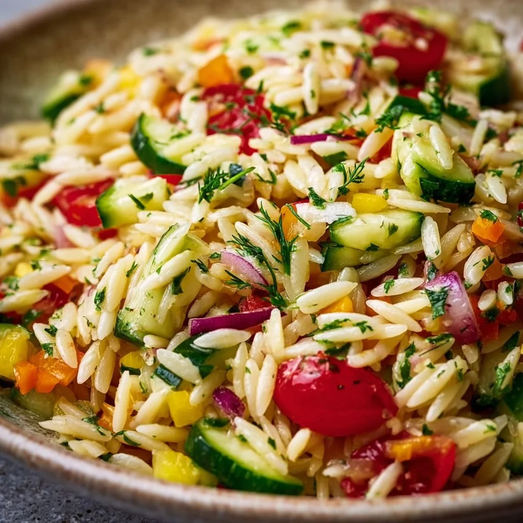 Frischer Orzo Salat