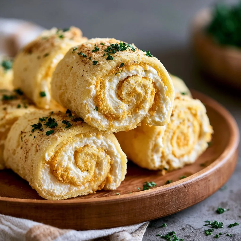 Delicious Frischkäse Roll-Ups appetizer with fresh ingredients