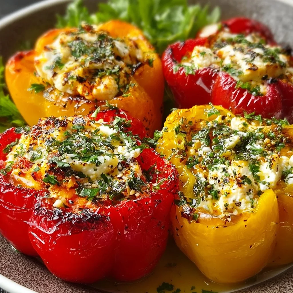 Gefüllte Feta-Paprika