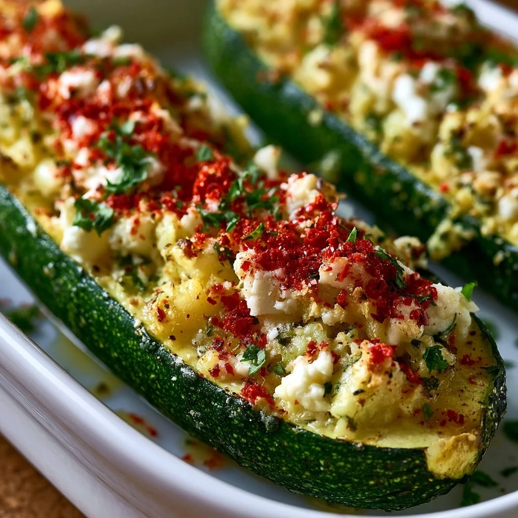 Gefüllte Zucchini mit Feta