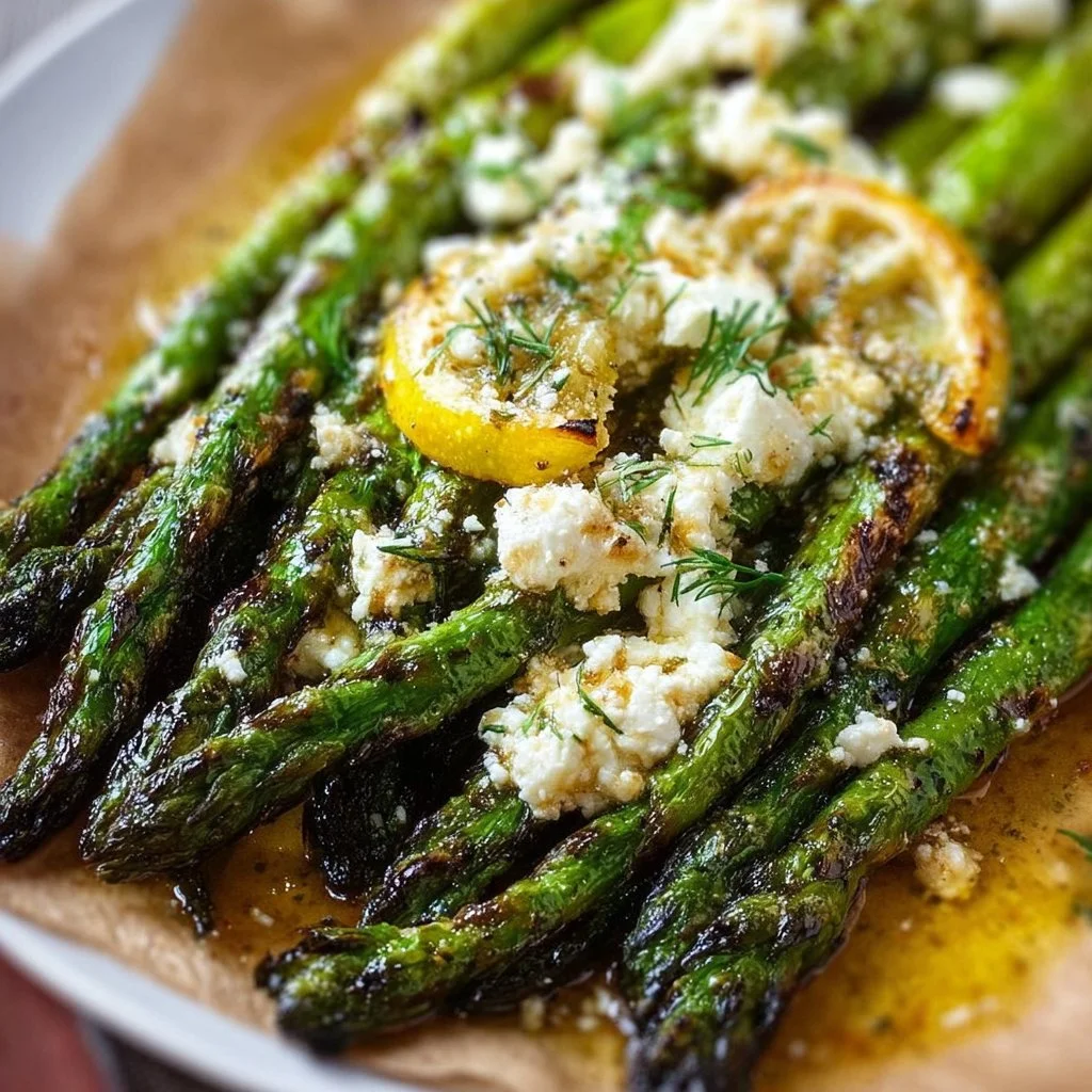 Gegrillter Spargel mit Zitrone und Feta: Ein unglaubliches ultimatives Rezept für 4 Personen