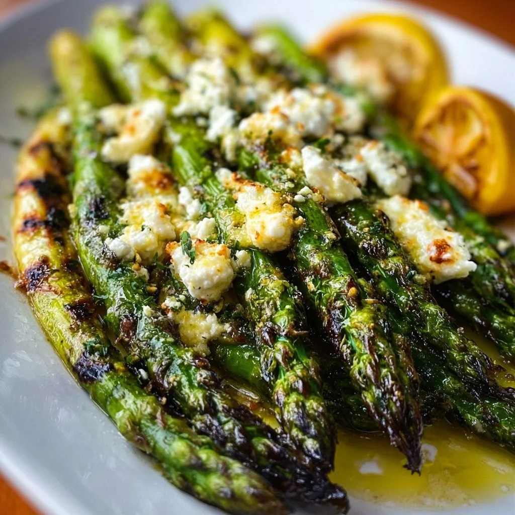 Gegrillter Spargel mit Zitrone und Feta: Ein unglaubliches ultimatives Rezept für 4 Personen