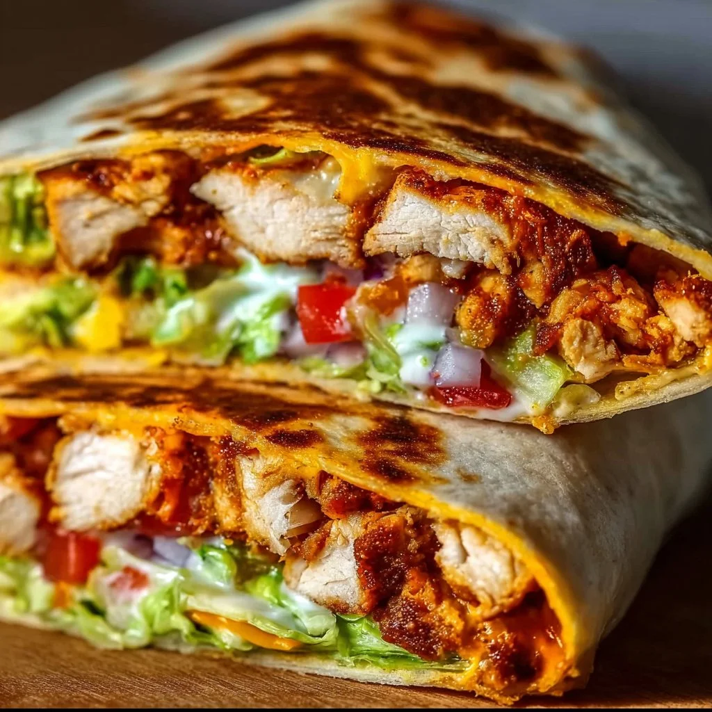 Gesunder Chicken Crunch Wrap: Knusprig und Lecker!