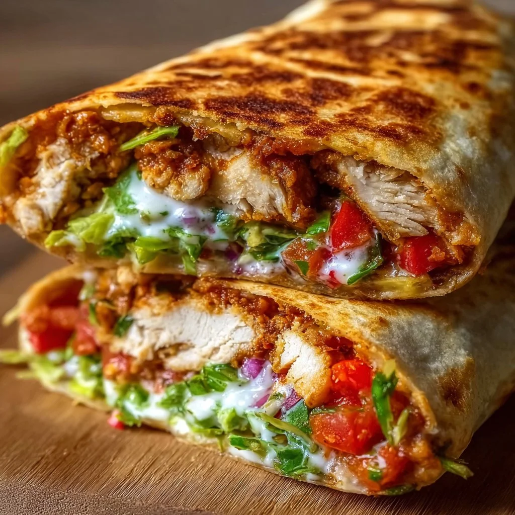 Gesunder Chicken Crunch Wrap: Knusprig und Lecker!