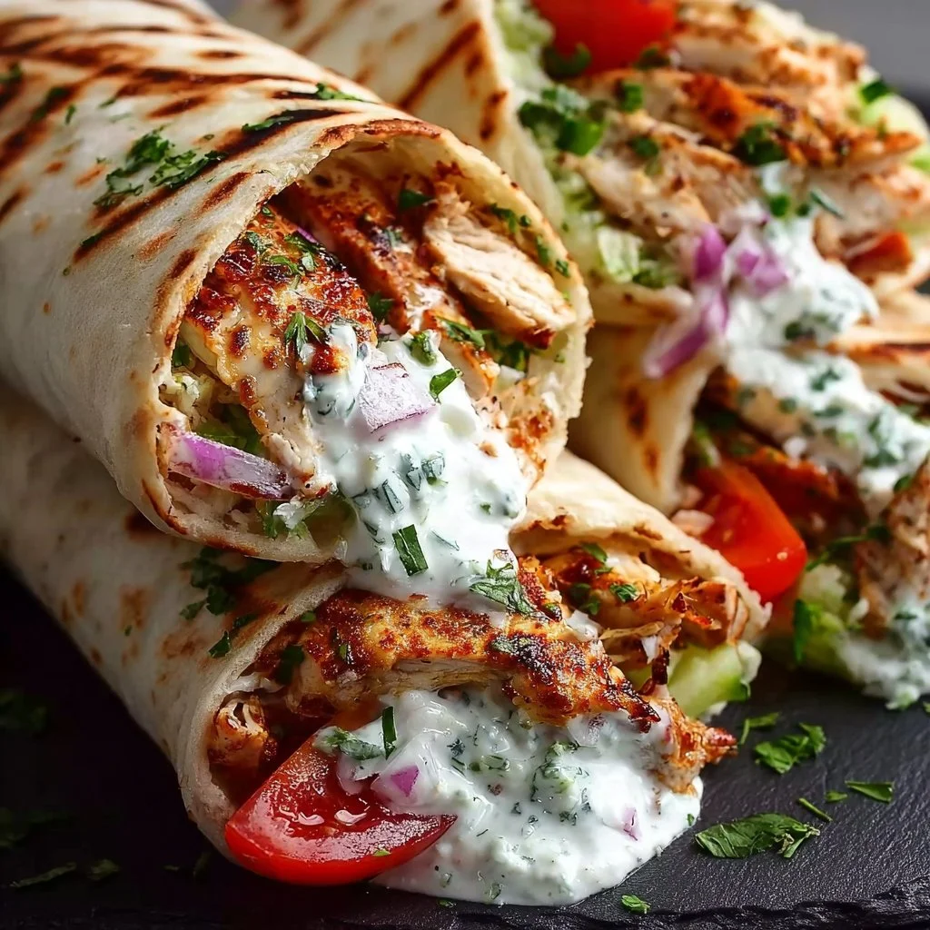 Griechische Kipwraps mit Tzatziki – Einfaches Rezept genießen!