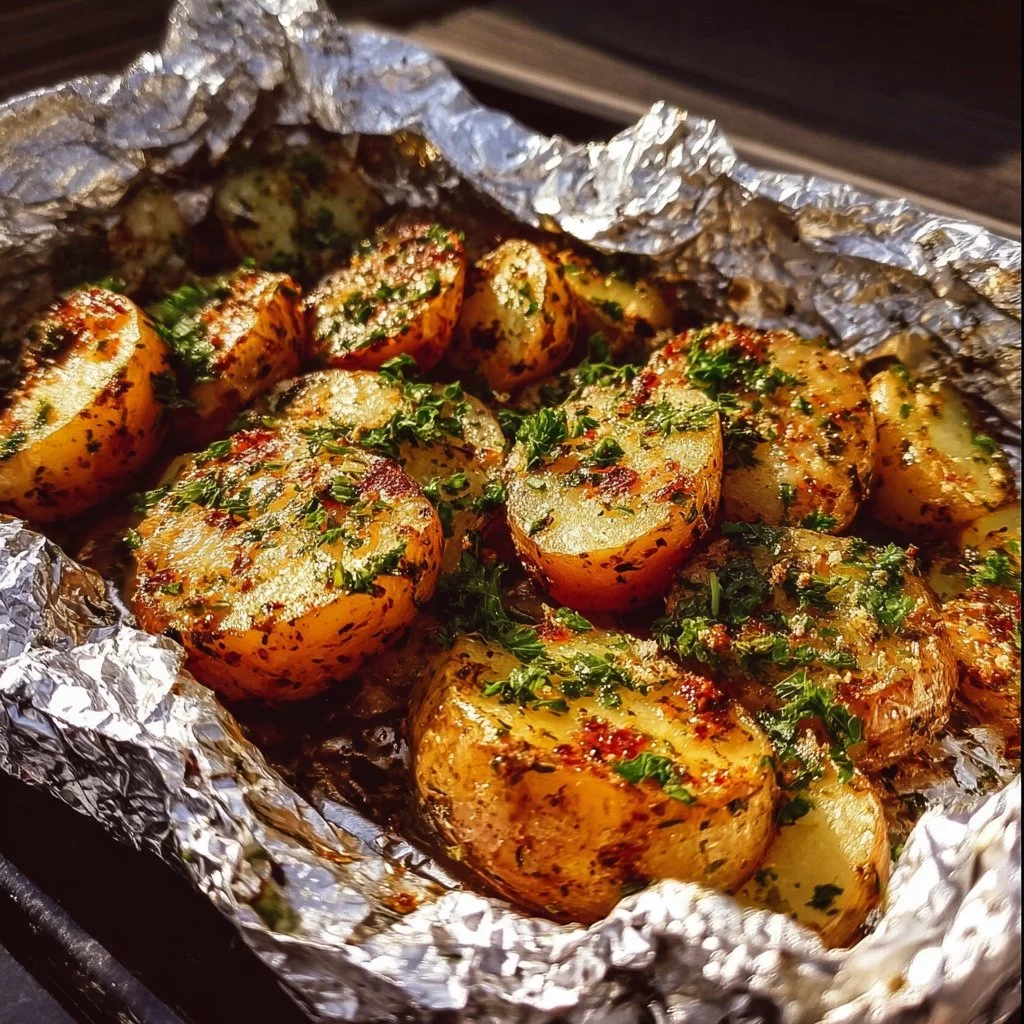 Würzige Grillkartoffeln in Alufolie für den Grillabend