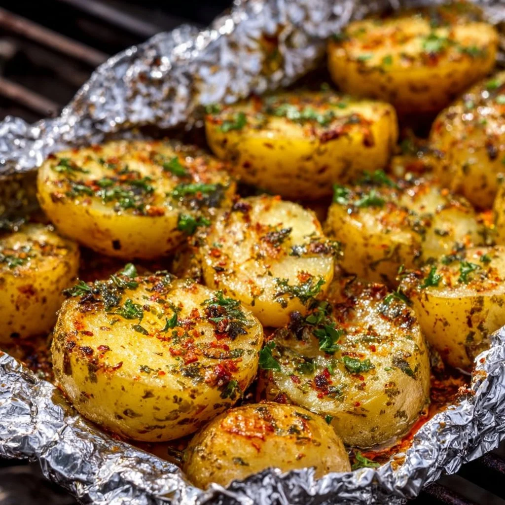 Grillkartoffeln in Alufolie – einfach & würzig