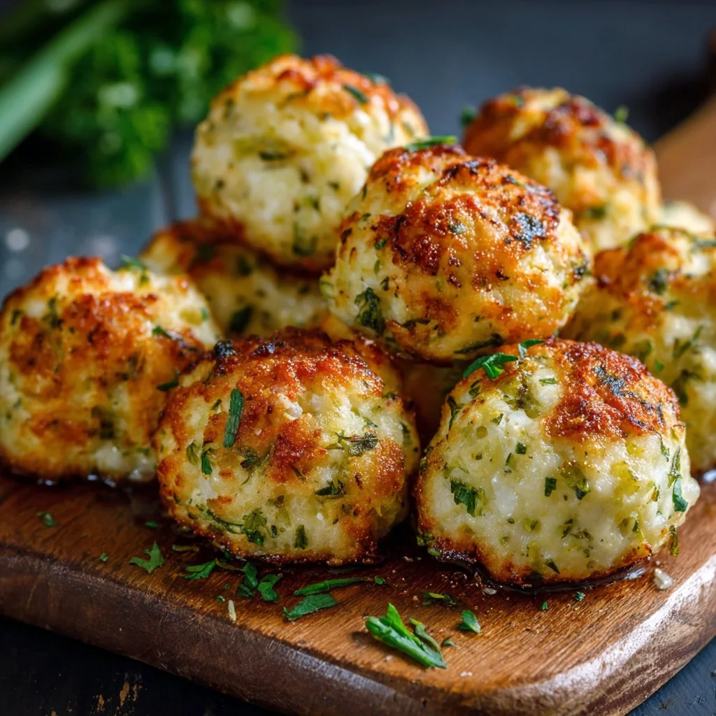 Käse-Lauch-Bällchen