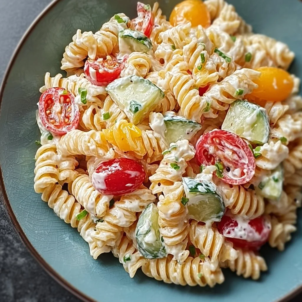Kinder Nudelsalat mit Frischkäse