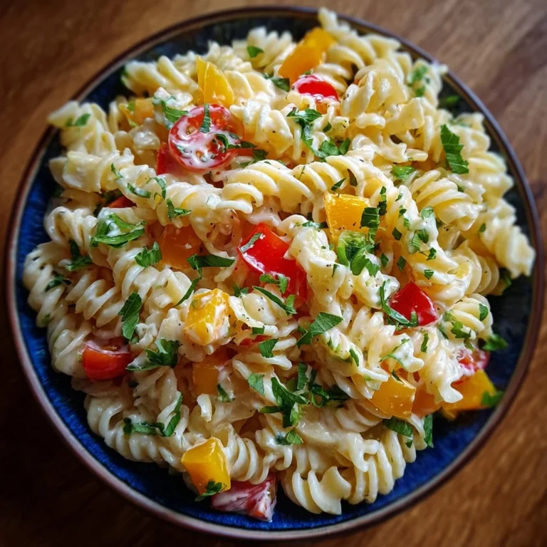 Kinder Nudelsalat mit Frischkäse, ein buntes und lecker Rezept für Kinder