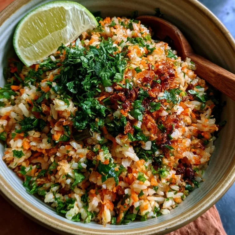 Knuspriger Reissalat mit frischem Gemüse und Kräutern