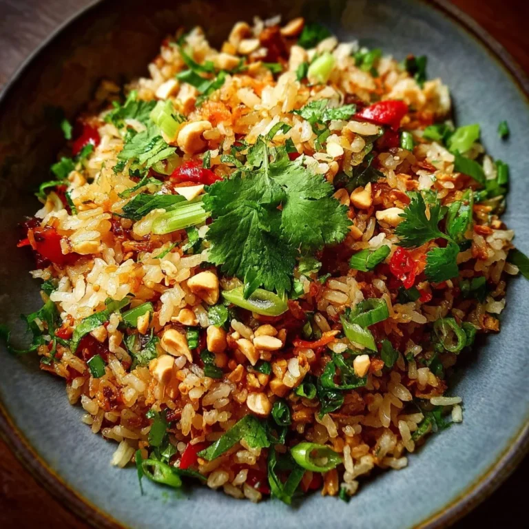 Knuspriger Reissalat mit Erdnuss Chili - ein leckeres und gesundes Rezept