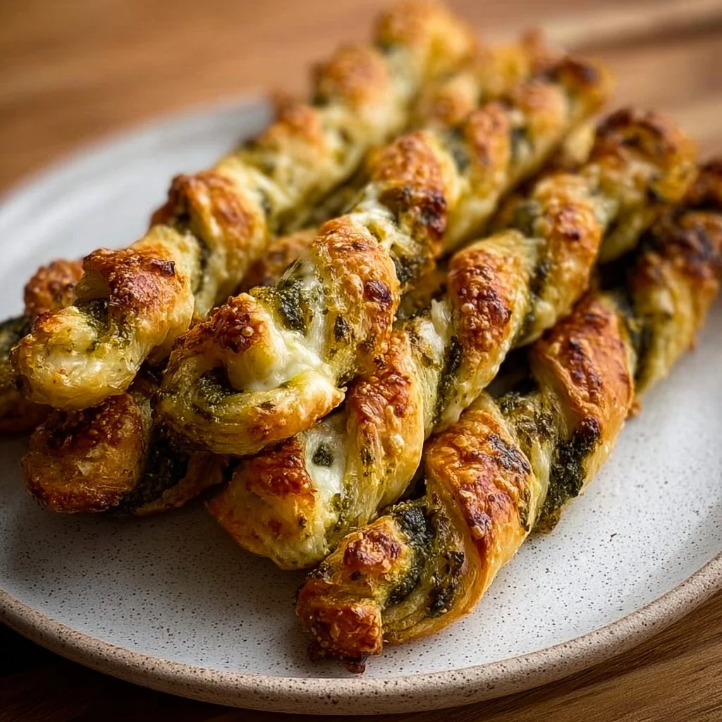 Köstliche Pesto-Twists mit Mozzarella