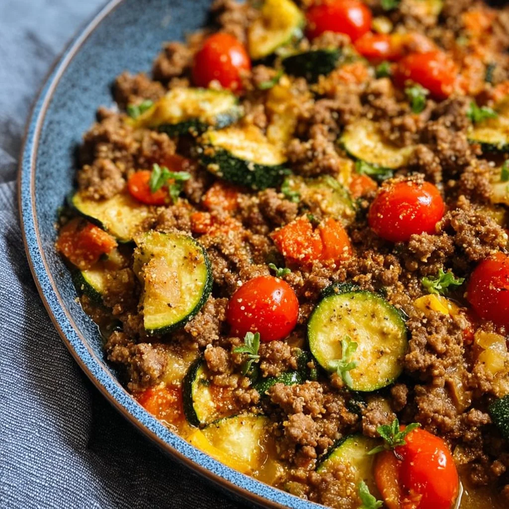 Low Carb Hackfleisch-Gemüse-Pfanne Rezept