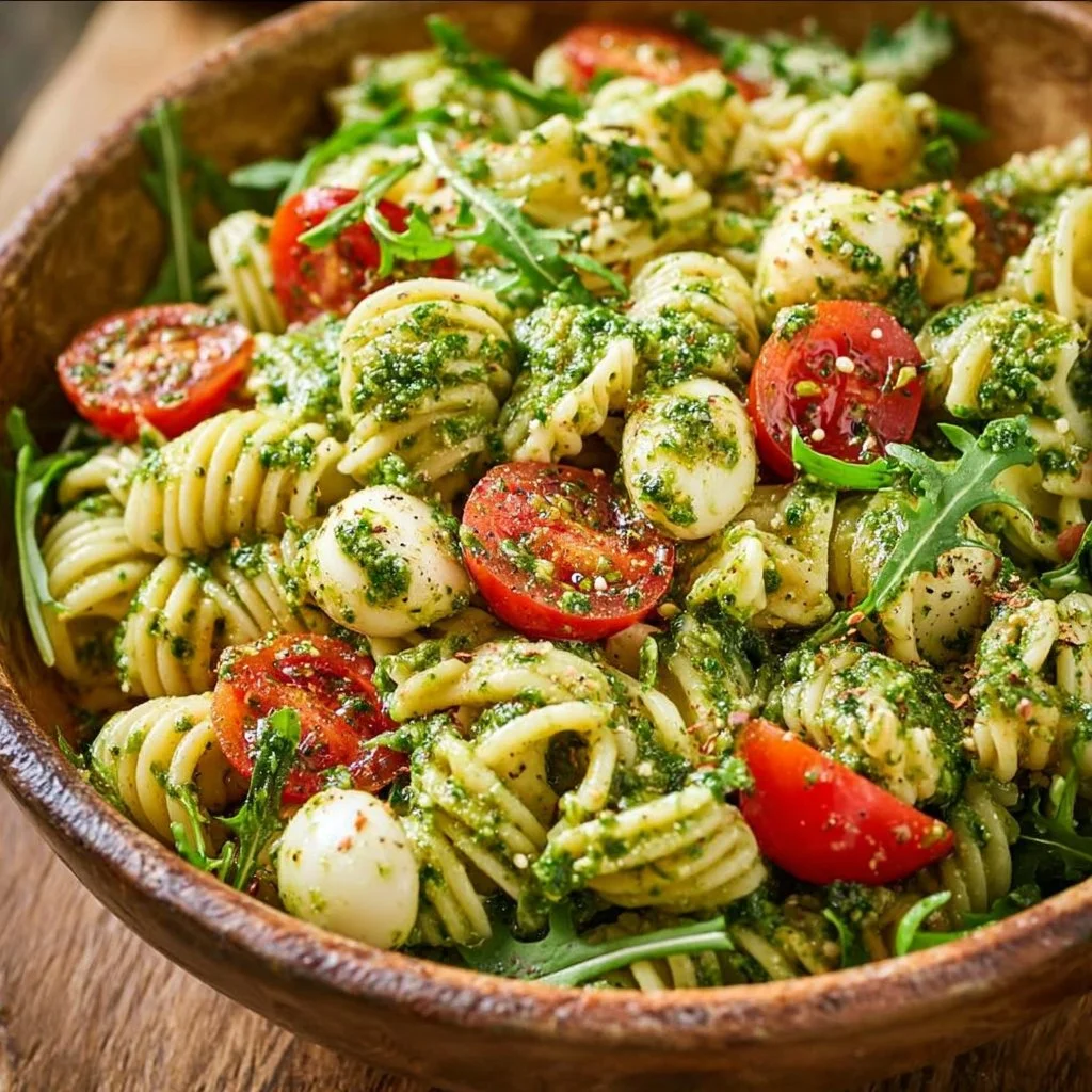 Nudelsalat mit Pesto – einfach & mediterran