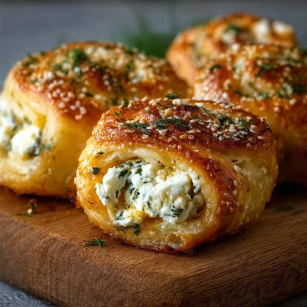 Ofen Feta Röllchen einfach lecker
