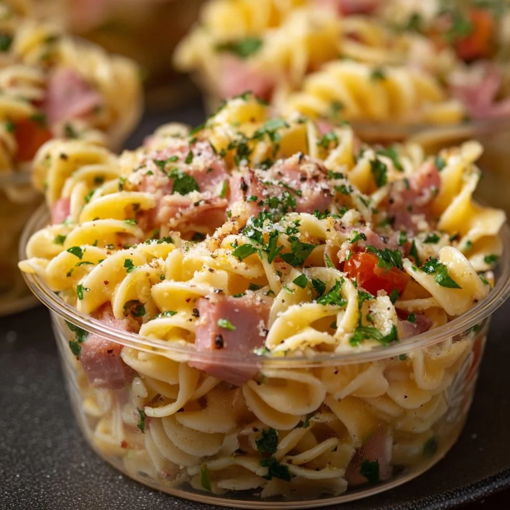 Pasta mit Schinken