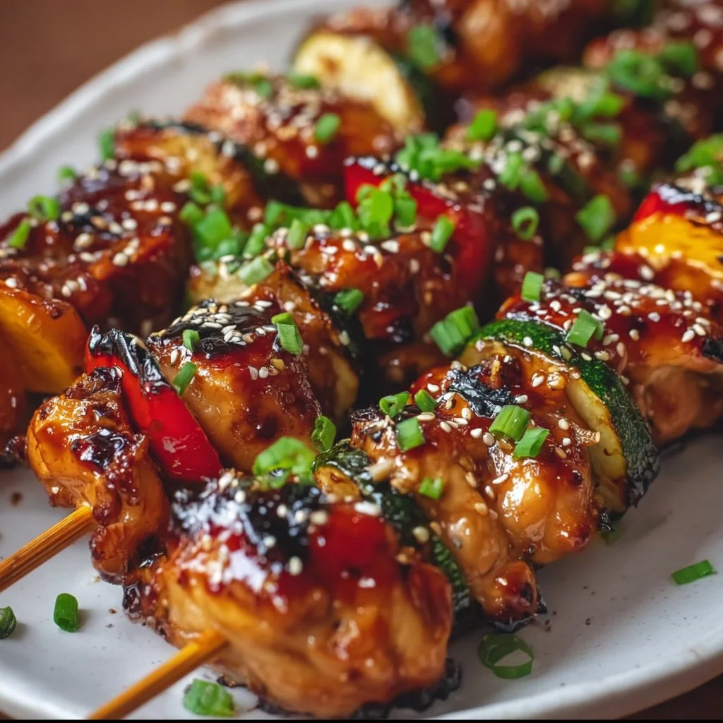 Saftige Teriyaki Hähnchen Spieße vom Grill – Schnell & Lecker