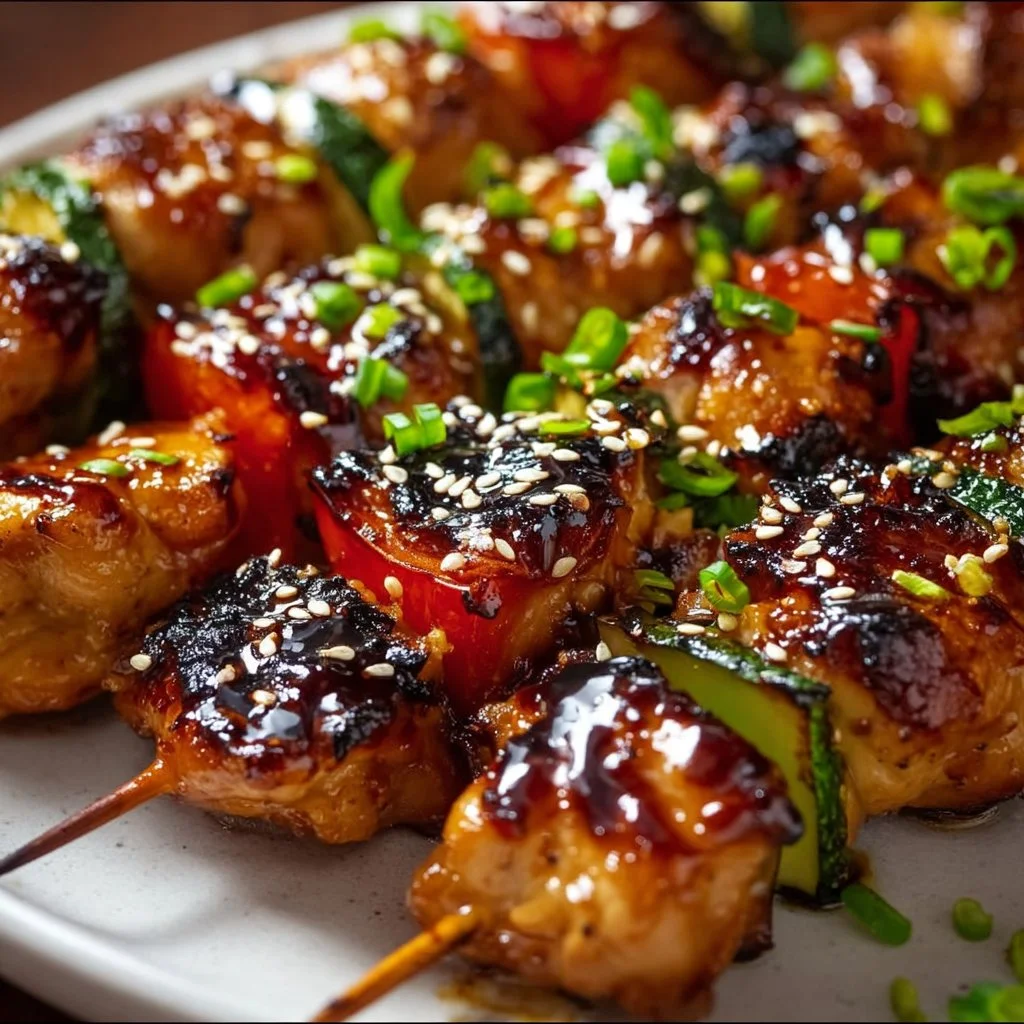 Saftige Teriyaki Hähnchen Spieße vom Grill – Schnell & Lecker