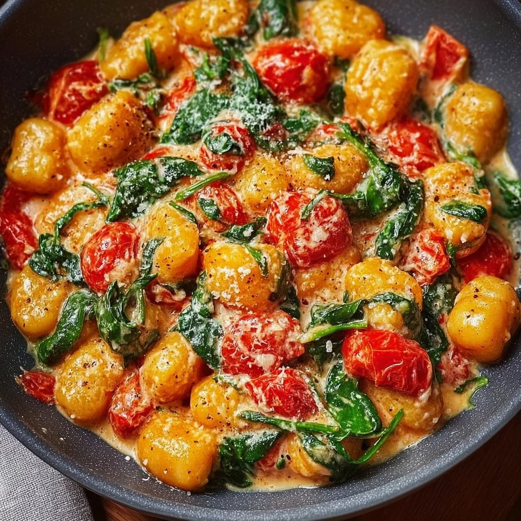 Schnelle Gnocchi-Pfanne mit Tomate & Spinat: Ein Unglaubliches Ultimatives Rezept für 4 Personen