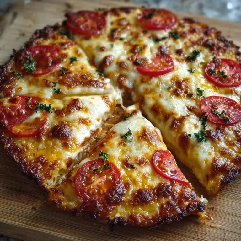 Schnelle und leckere Low Carb Schüttelpizza auf einem Teller
