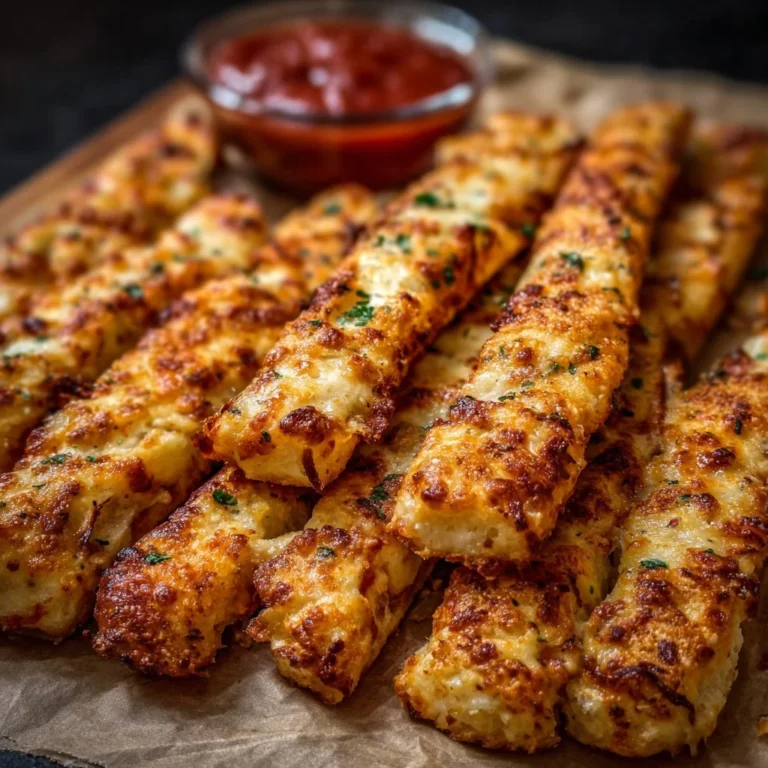 Leckere, knusprige Pizzastangen aus dem Ofen, ideal als Snack.