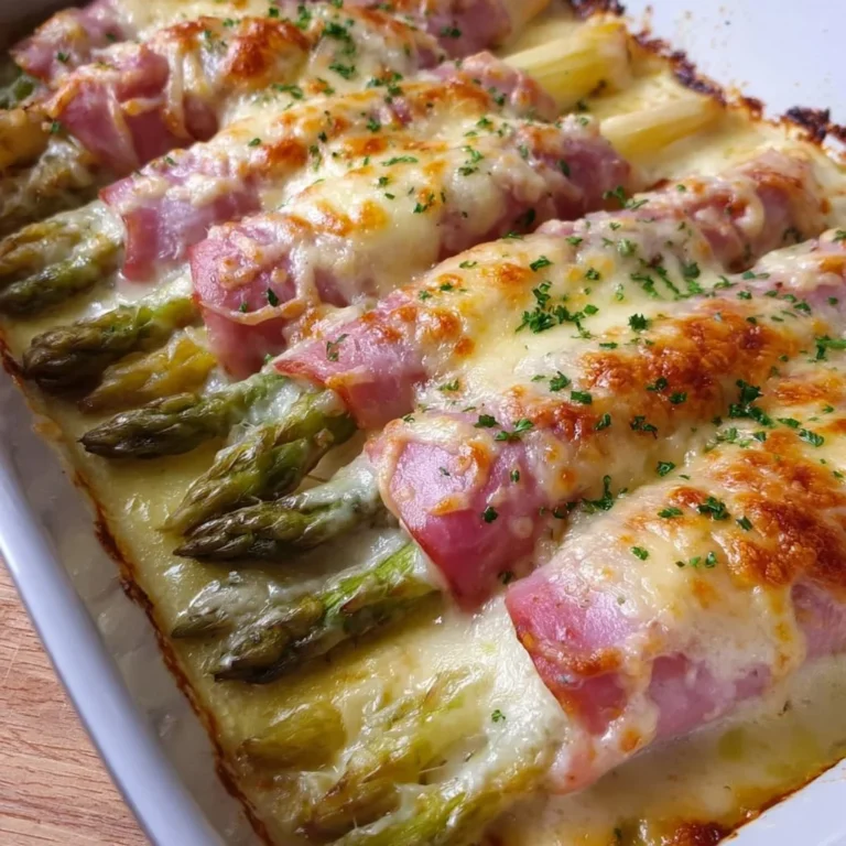 Spargel-Schinken-Röllchen überbacken, wie bei Oma, leckeres Rezept zur Feier.