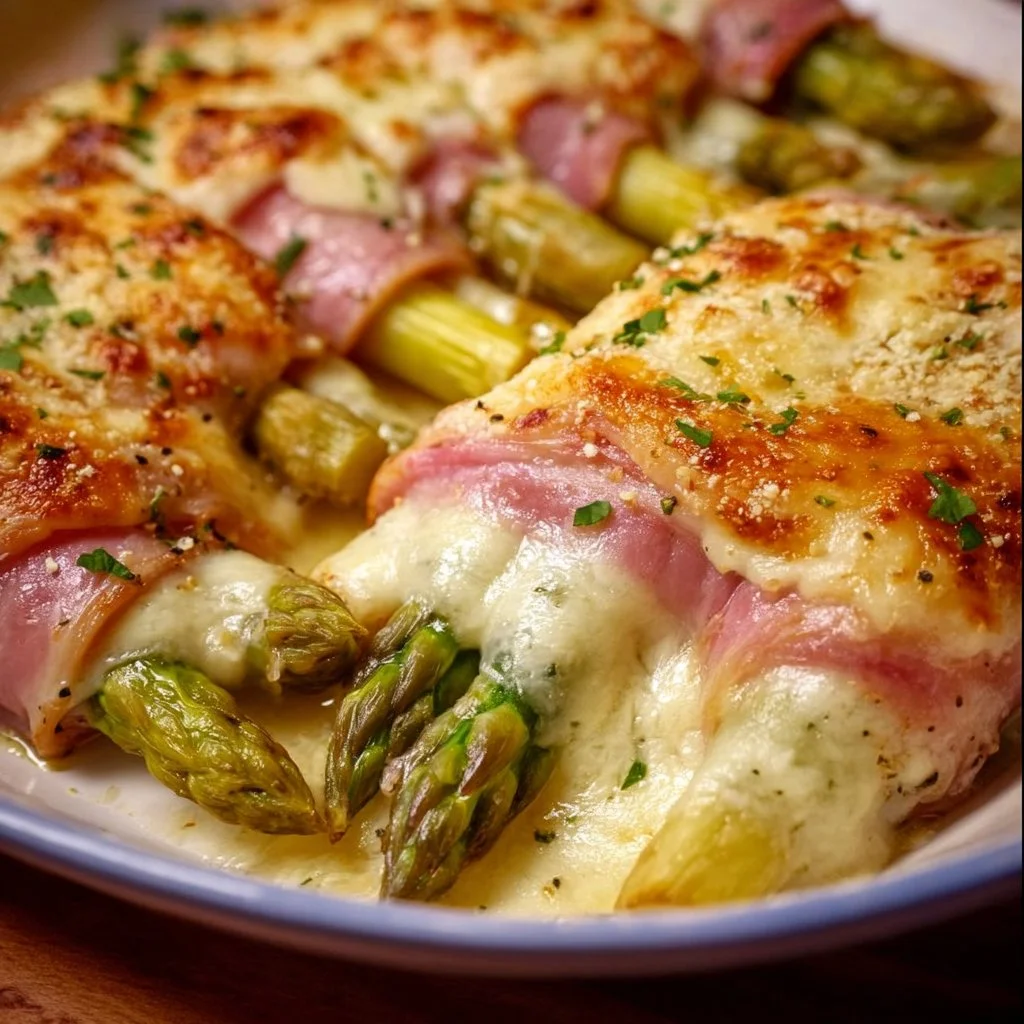 Spargel-Schinken-Röllchen überbacken – einfach & wie bei Oma