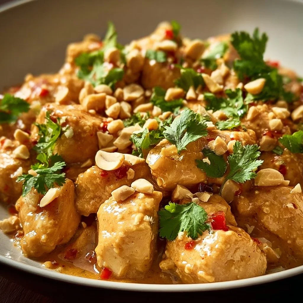 Thai-Erdnuss-Hühnchen