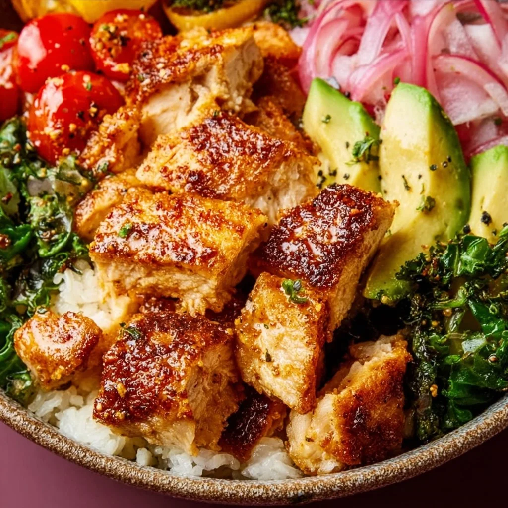 Würzige Hähnchen Bowl