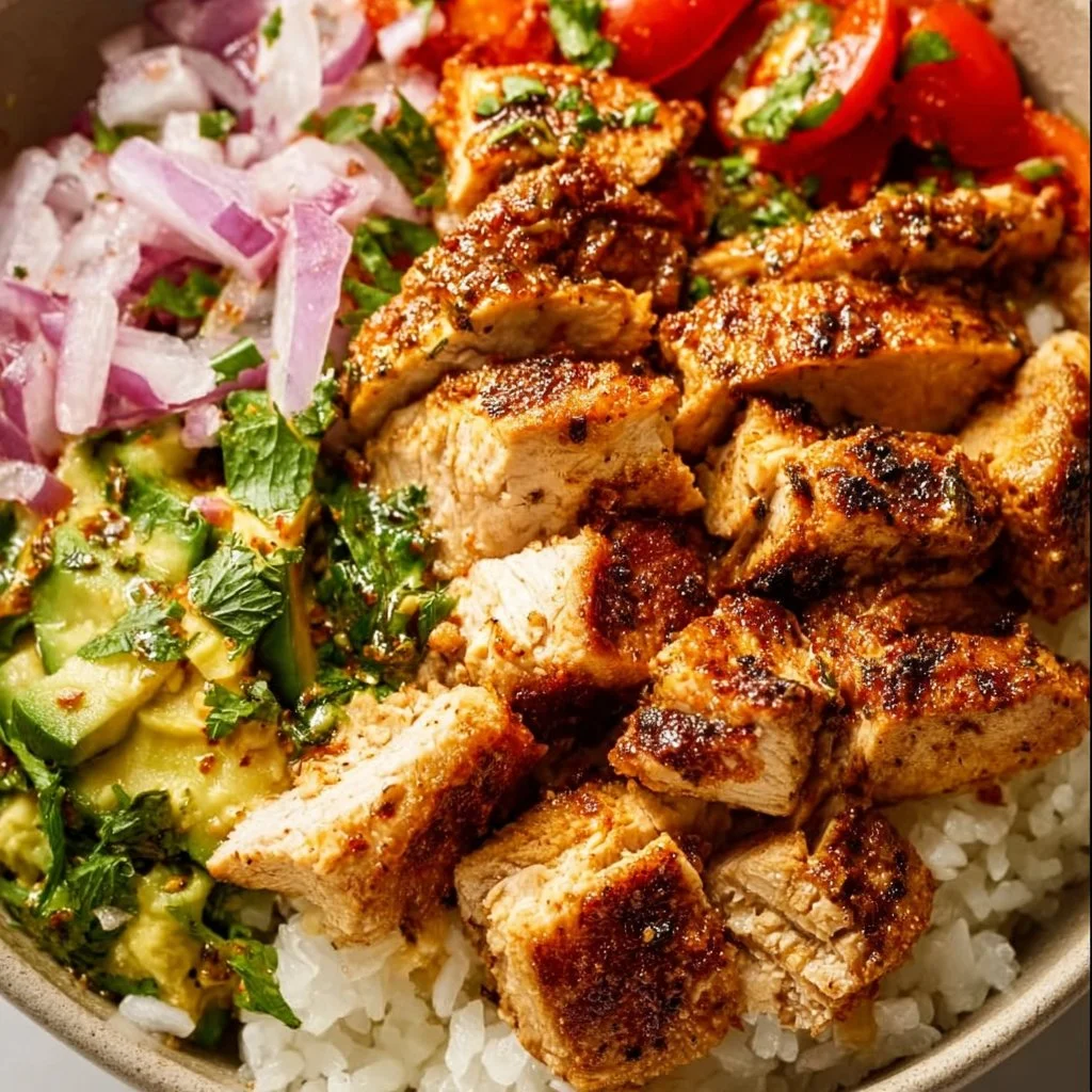 Würzige Hähnchen Bowl