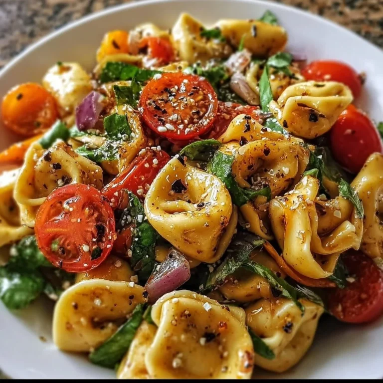 Würziger Süß-Honig Tortellini-Nudelsalat mit frischen Zutaten