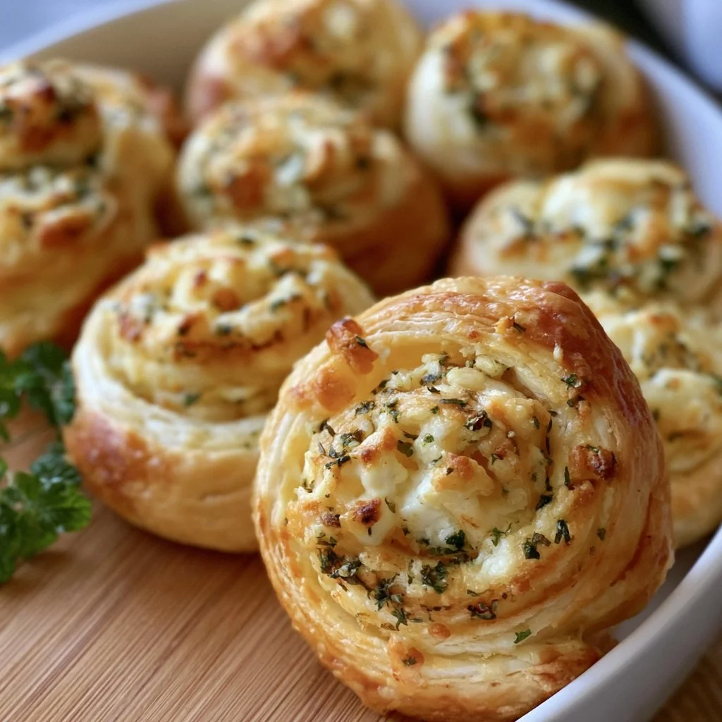 Blätterteig-Feta-Schnecken