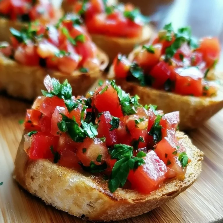 Leckere Bruschetta mit frischen Tomaten und Basilikum