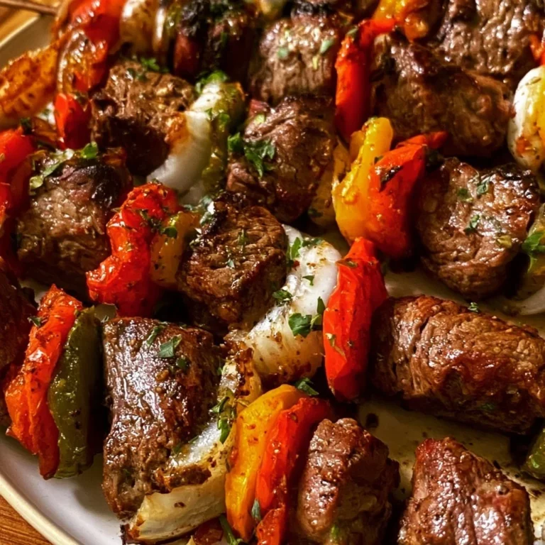 Einfache Rindfleisch-Kabobs auf dem Grill