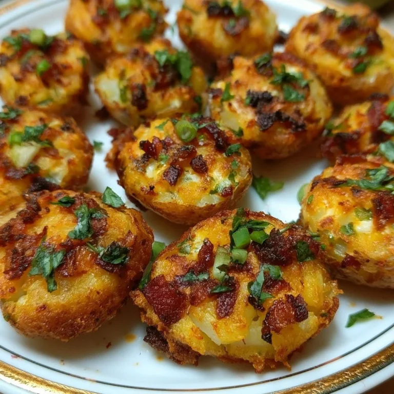 Leckere gefüllte Mini-Kartoffelbissen als Snack für Partys