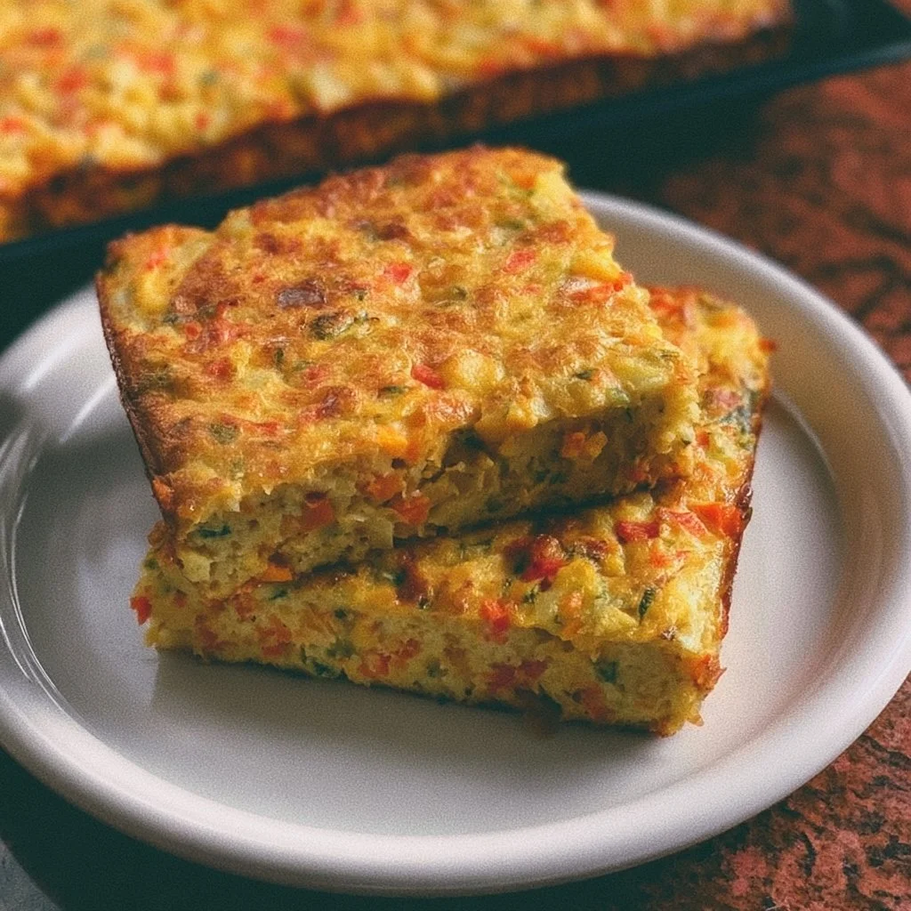 Leckerer Gemüsekuchen vom Blech, gesund und ideal für Parties oder Buffets.