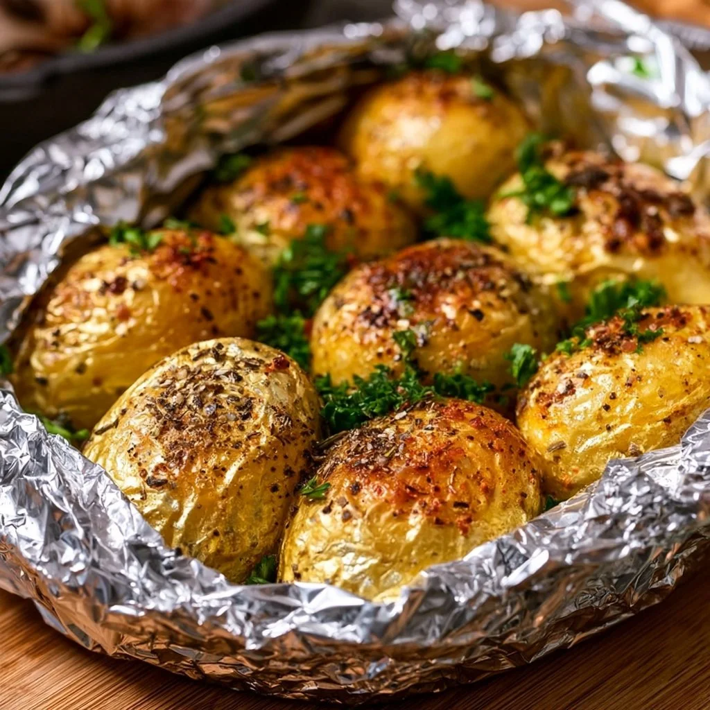Grillkartoffeln in Alufolie – einfach & würzig
