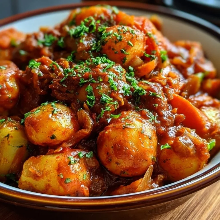 Veganes Kartoffelgulasch Rezept 2024 - Herzhaftes Gericht für die Seele