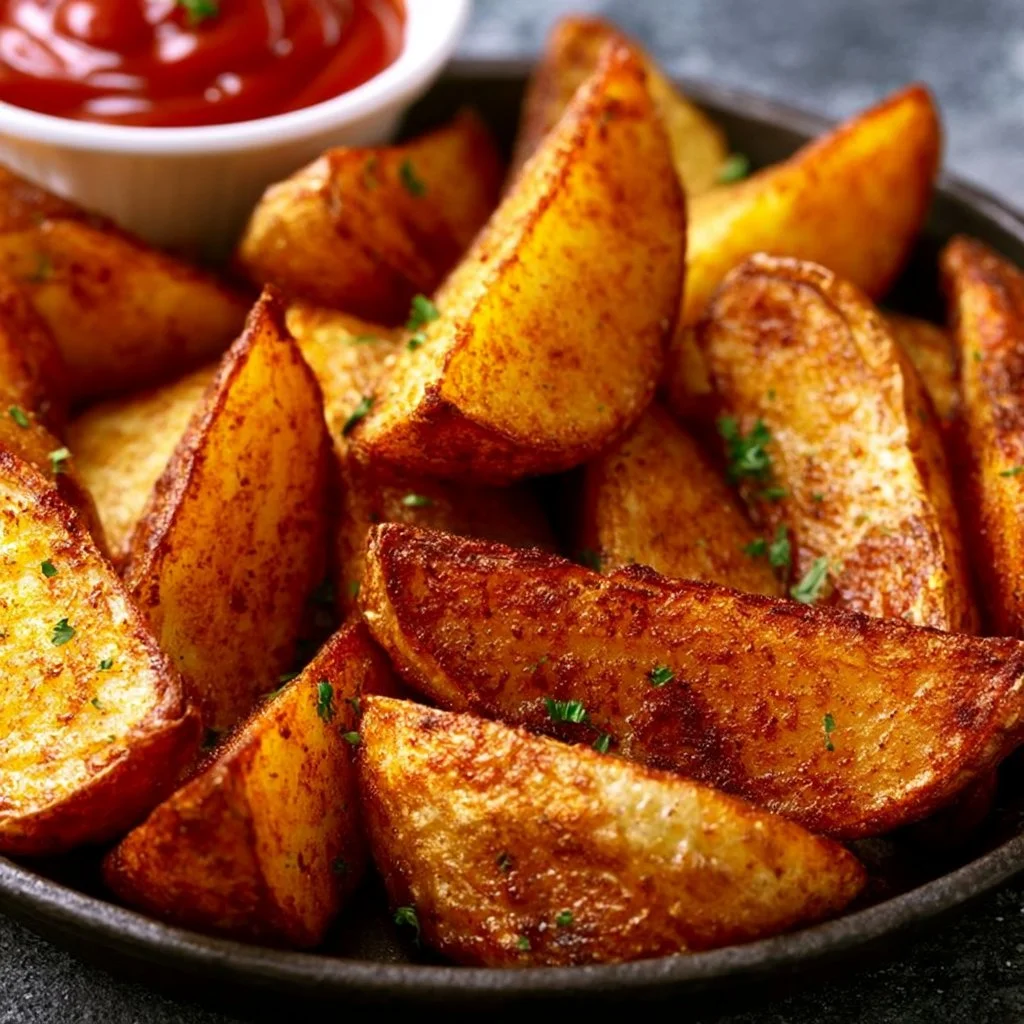 Knusprige Kartoffelspalten aus dem Ofen