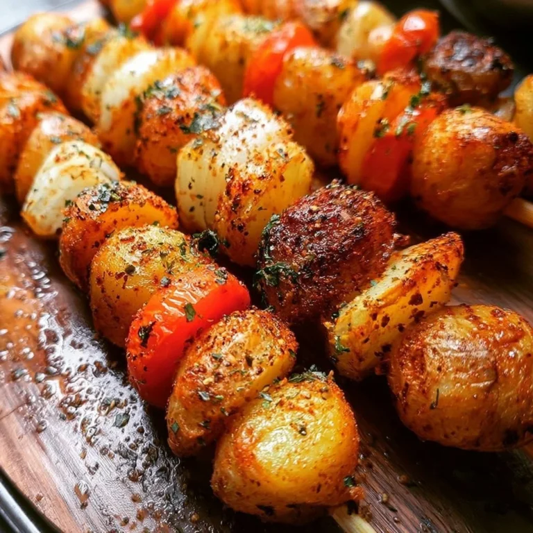 Knusprige Kartoffelspieße frisch aus dem Ofen