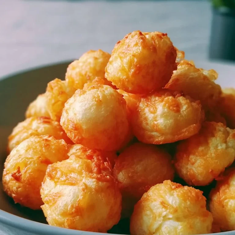 Knusprige Käse Puff Snacks, ideal als Snack oder Appetizer.