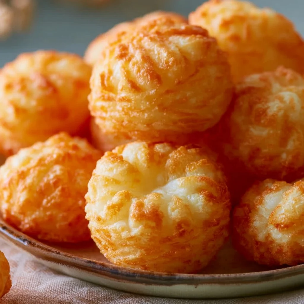 Knusprige Käse Puff Snacks