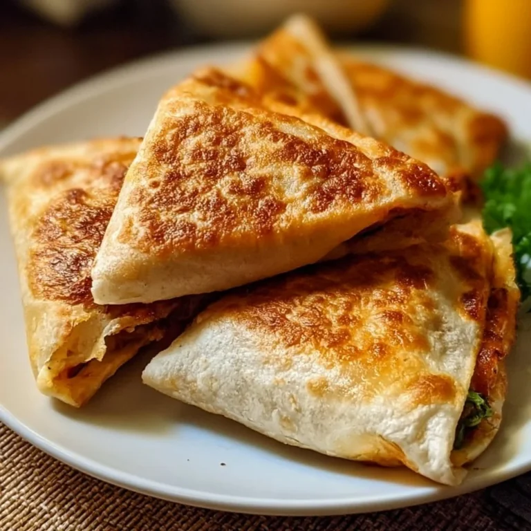 Knusprige Wrap-Ecken aus dem Airfryer auf einem Teller serviert