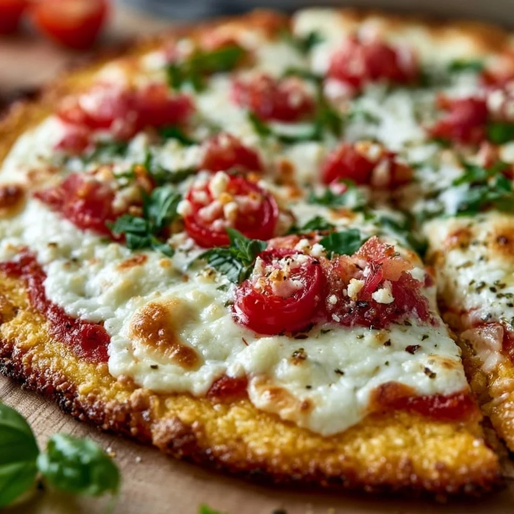 Low Carb Pizza Körniger Frischkäse
