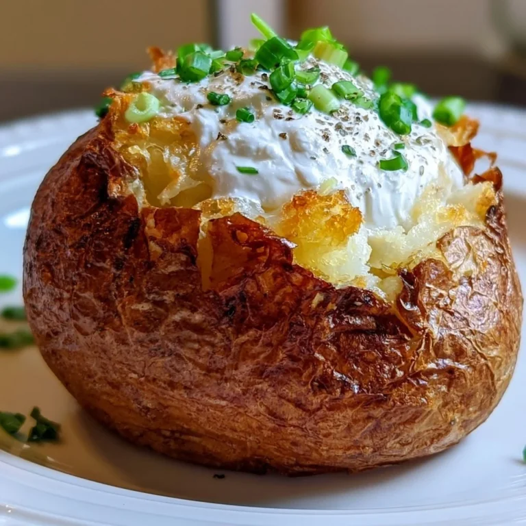Knusprige Airfryer Ofenkartoffeln mit zarter Innenseite auf einem Teller